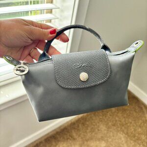 Longchamp le pliage green mini pouch